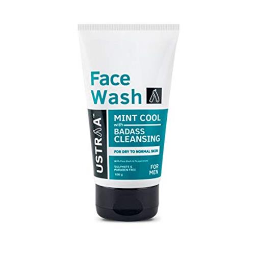 USTRAA MINT COOL FACE WASH 100g